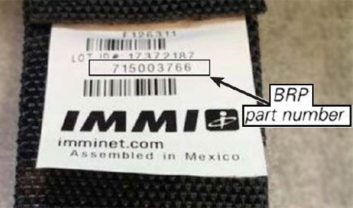 IMMI 4 Point Harnesses identification