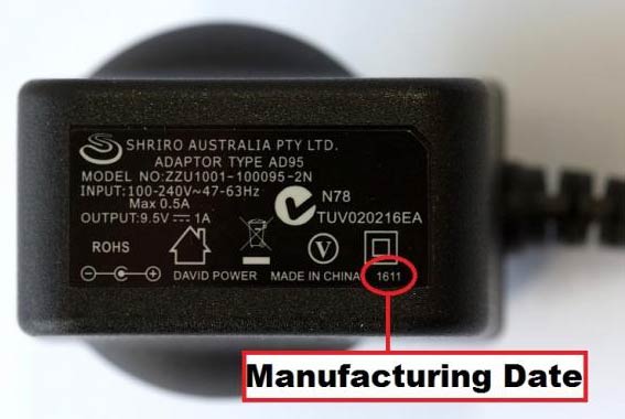 9.5V and 9V DC Adaptors Casio Monaco1