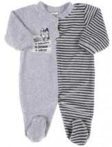 Absorba Boys Bodysuit In Grey