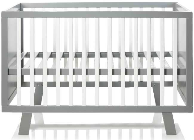 Adairs Cooper Cot grey white