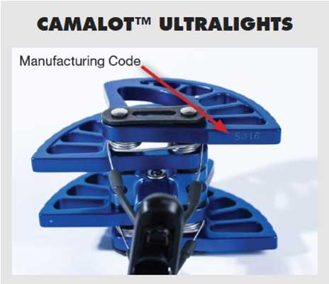BD Camalot Ultralights serial no