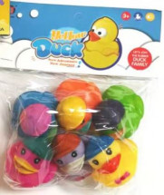 Bath toys multi pack coloured ducks