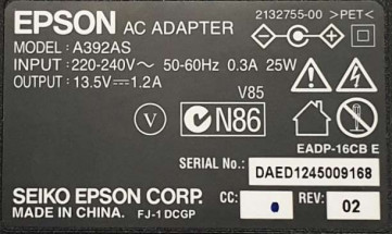 Epson scanner AC adapter 2