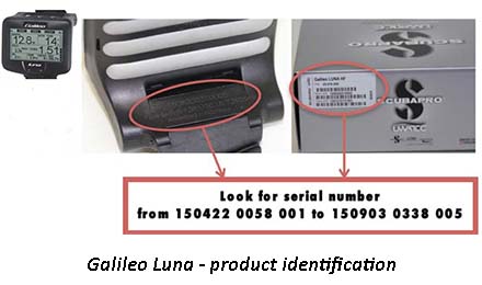 Galileo Luna Dive Computer product id