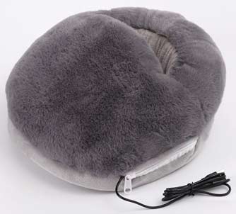 Grabone electric foot warmer round grey