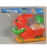 Green rabbit toy skiing 3