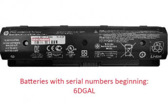 HP batteries 6DGAL