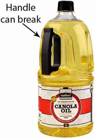 Harvest canola 2L handle can break