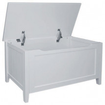 Kids Caboodle Glacier Toy Box with Lid White