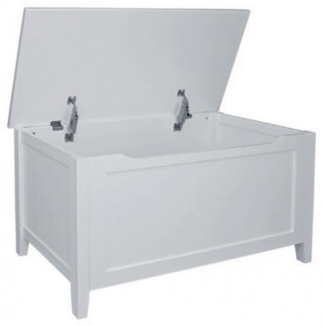 Kids Caboodle Glacier Toy Box with Lid White