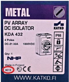 NHP PV Isolator Box Image