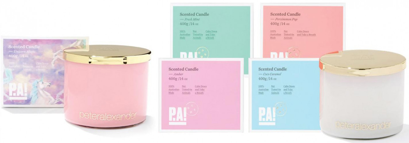 Peter Alexander scented candles