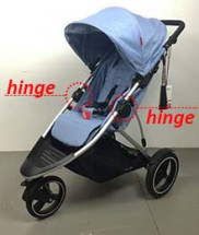 Phil Teds Dash v5 stroller hinge