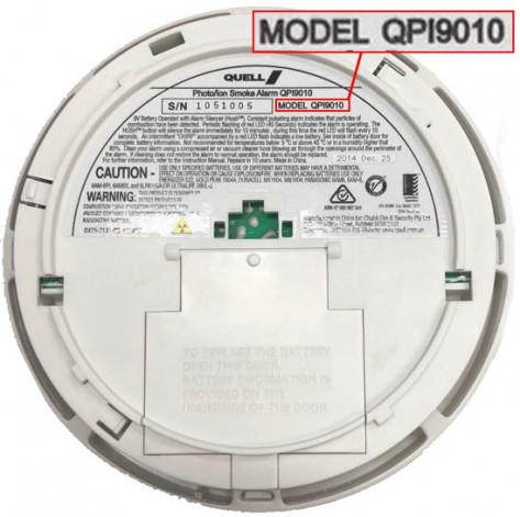 Quell smoke alarm back