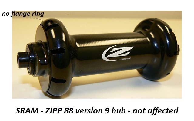 SRAM ZIPP 88v9 Unaffected hub black