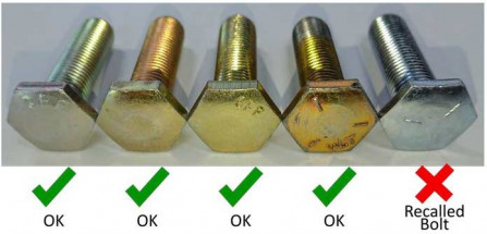 Seat belts APV Safety Products Anchorage Bolt bolts