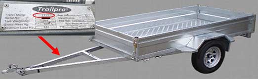 Trailpro trailer label