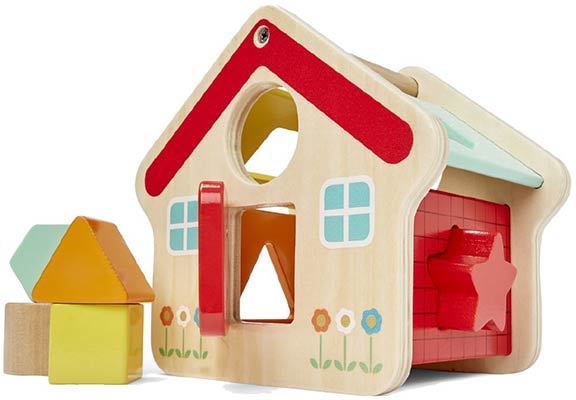 Wooden Shape Sorter House