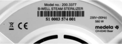 b well steam steriliser