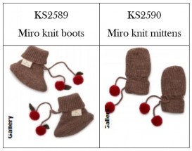 Konges Slojd Miro knit mittens and boots