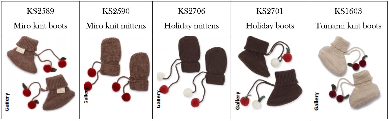 Konges Slojd knit mittens and knit boots v2