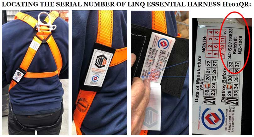 LINQ Essential Harness with Quick Release Buckles identification