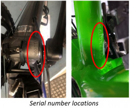 Marin Bicycles identifiers serial number