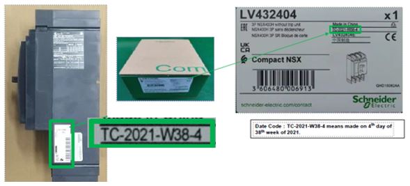 Schneider Compact NSX Circuit breakers 400 to 630Amp packaging