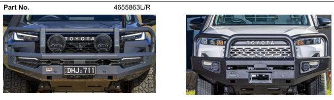 3414770 HILUX MY26 (N90) BULLBAR MOUNTING BRACKET