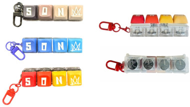 4 key keyboard switch clicker key chain