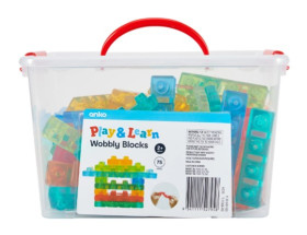 ANKO 75 Piece Wobbly Blocks sold at Kmart