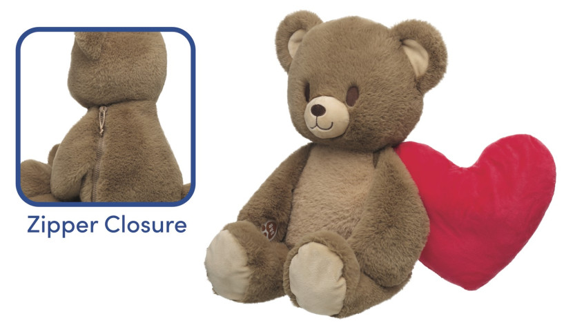 Build A Bear Heartwarming Hugs Bear 2 with the zipper closure