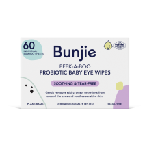 Bunjie Peek a Boo Probiotic Eye Wipes 60 Pack 20250901021543