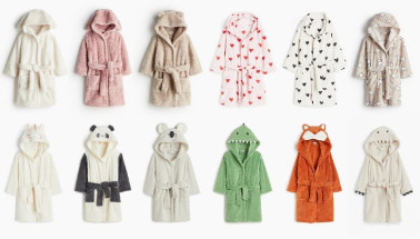 Childrens hooded dressing gown HM
