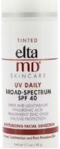 EltaMD UV Daily Moisturizing Facial Sunscreen SPF 40 For Normal Combination Post Procedure Skin Tinted 48g1.7oz