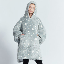 Kids Blue Mega Hoodie Glow in the Dark