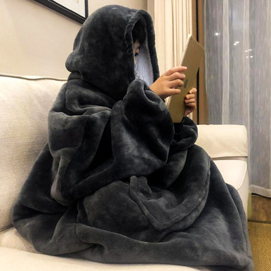 Kids Dark Grey Mega Hoodie