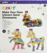 Kmart Make your own unicorn sand ornament