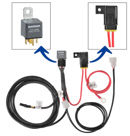 Narva Ultima Wiring Harness for Use with Ultima MK3 215 Hybrid Driving Lights 3