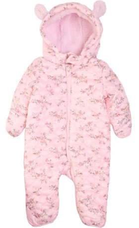 Postie Baby Snowsuit Pink Floral