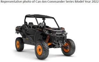 Representative photo of Can Am Commander Series Model Year 2022