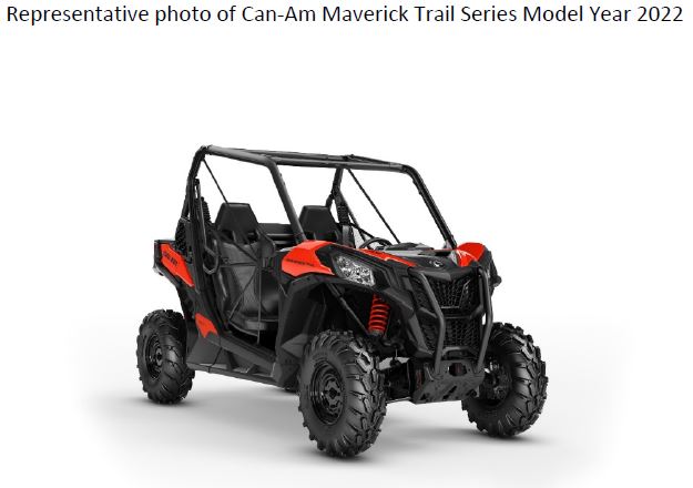 Representative photo of Can Am Maverick Trail Series Model Year 2022