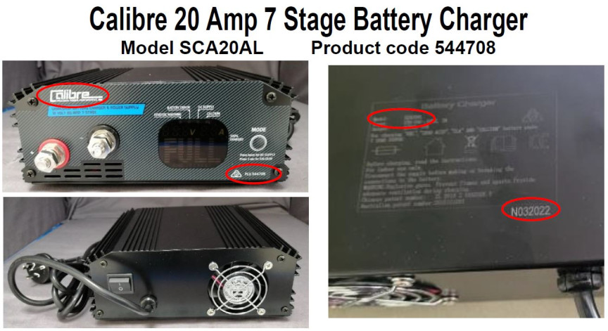 Calibre 20 Amp 7 Stage Battery Charger