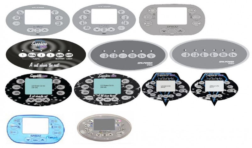 Spa Quip Spa Controllers touchpad designs