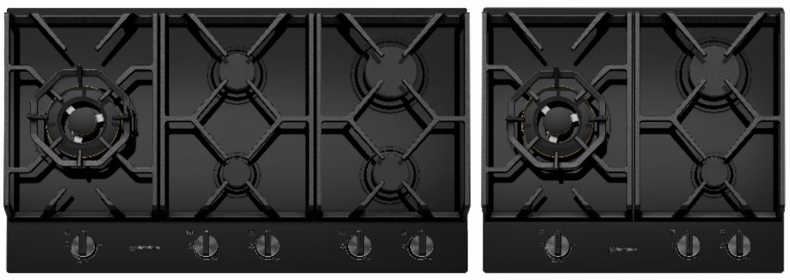 Westinghouse Black Tempered Glass Gas Cooktops